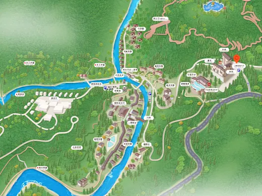 惠来结合景区手绘地图智慧导览和720全景技术，可以让景区更加“动”起来，为游客提供更加身临其境的导览体验。